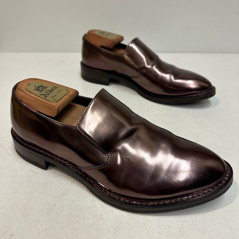 WORN ONCE Bruno Cucinelli Patent Leather Loafer Bronze Made in Italy 40 M 7 W 10 - Picture 4 of 10